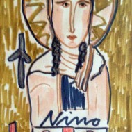 Zeichnung Heilige Nino von Georgien